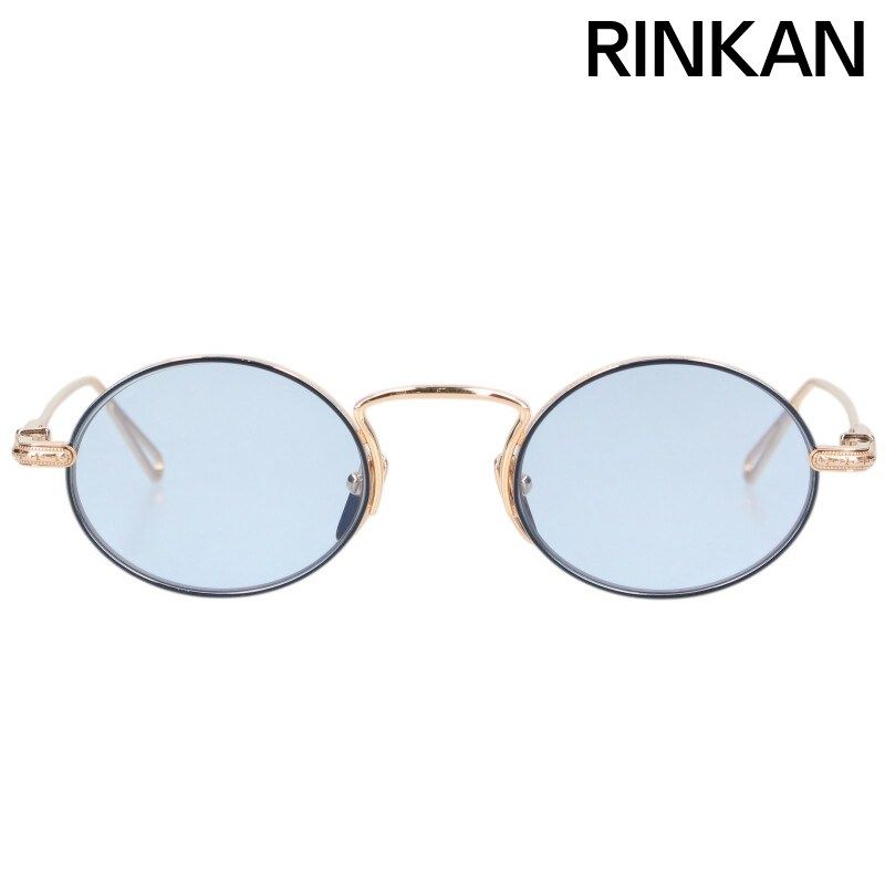 クロムハーツ CLAPPER オーバルフレームゴールドサングラス メンズ 48  