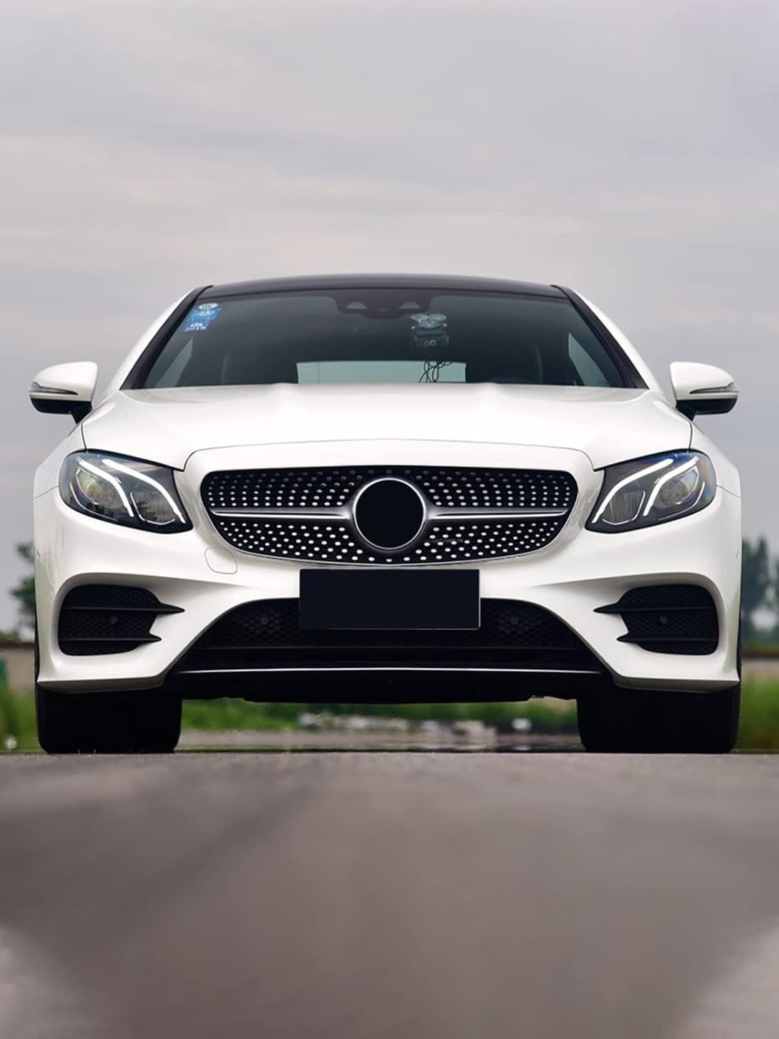 A238用ダイヤモンドE63スタイルフロントバンパーグリルキット ブラック