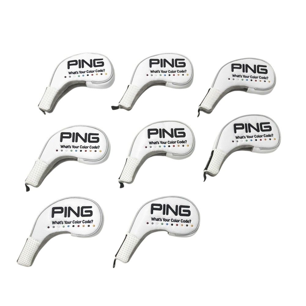 PING ピン 34549-01 アイアンカバー 8点セット ホワイト系 IRON 240101529345 ゴルフウェア ストスト
