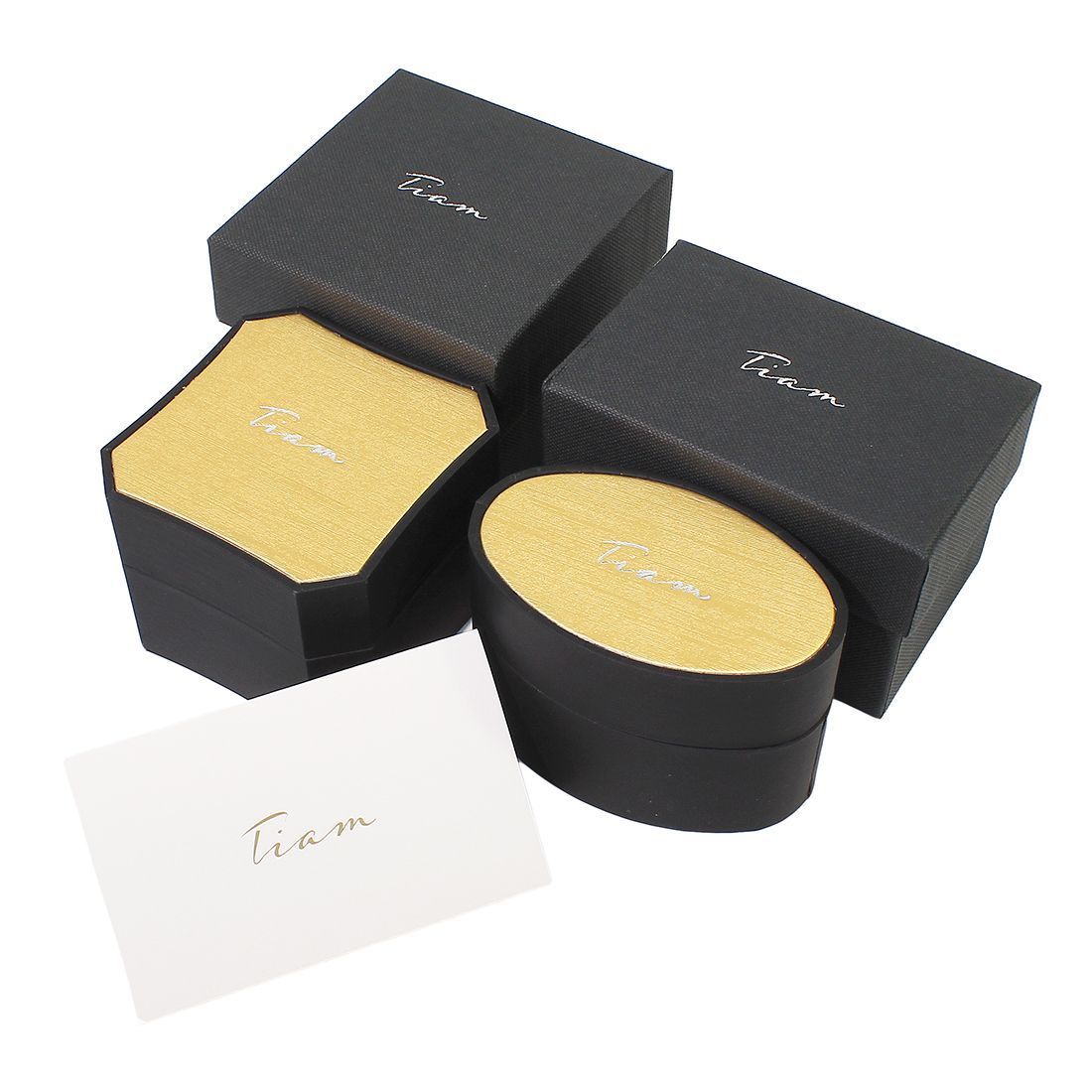 Tiam K18ゴールド×ダイヤ ピアス「Liko」 0.12ct 18金 デザイン 