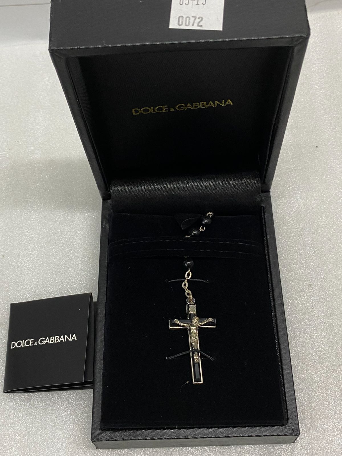 ドルガバ ロザリオ ネックレス 箱 ○DOLCE &GABBANA ドルチェアンドガッバーナ ロザリオネックレス