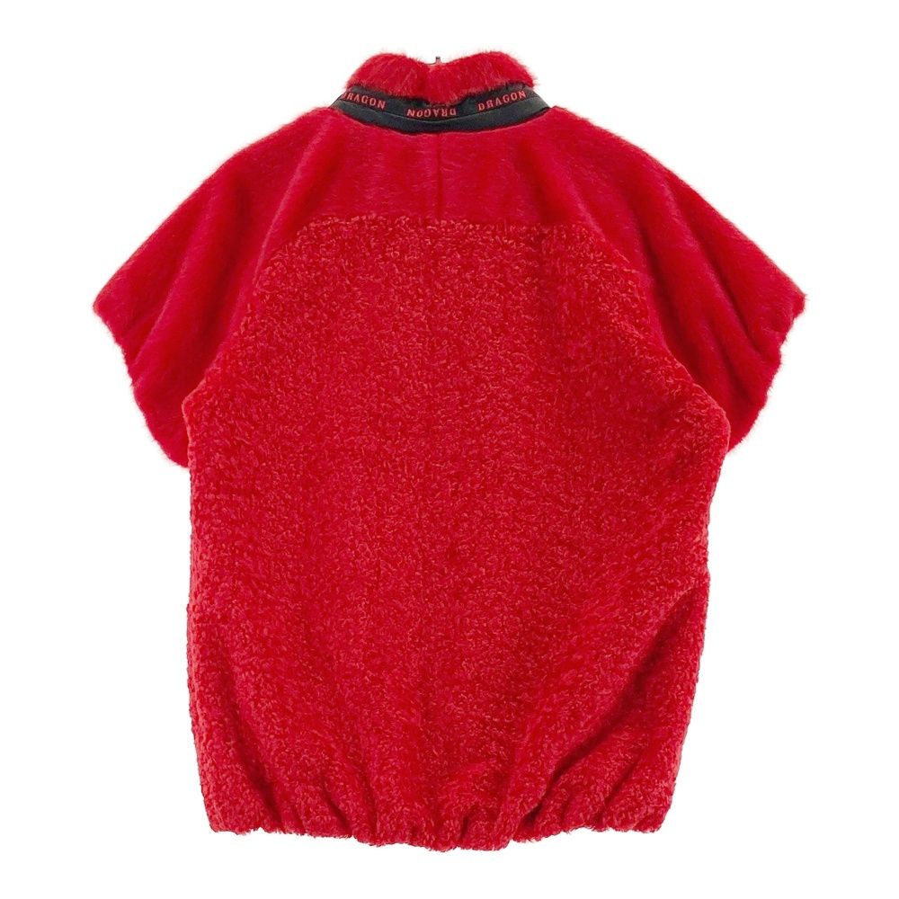 新品同様DANCE WITH DRAGON ダンスウィズドラゴン ボアジャケット サイズ：3 DANCE WITH DRAGON ダンスウィズドラゴン 異素材切替 半袖