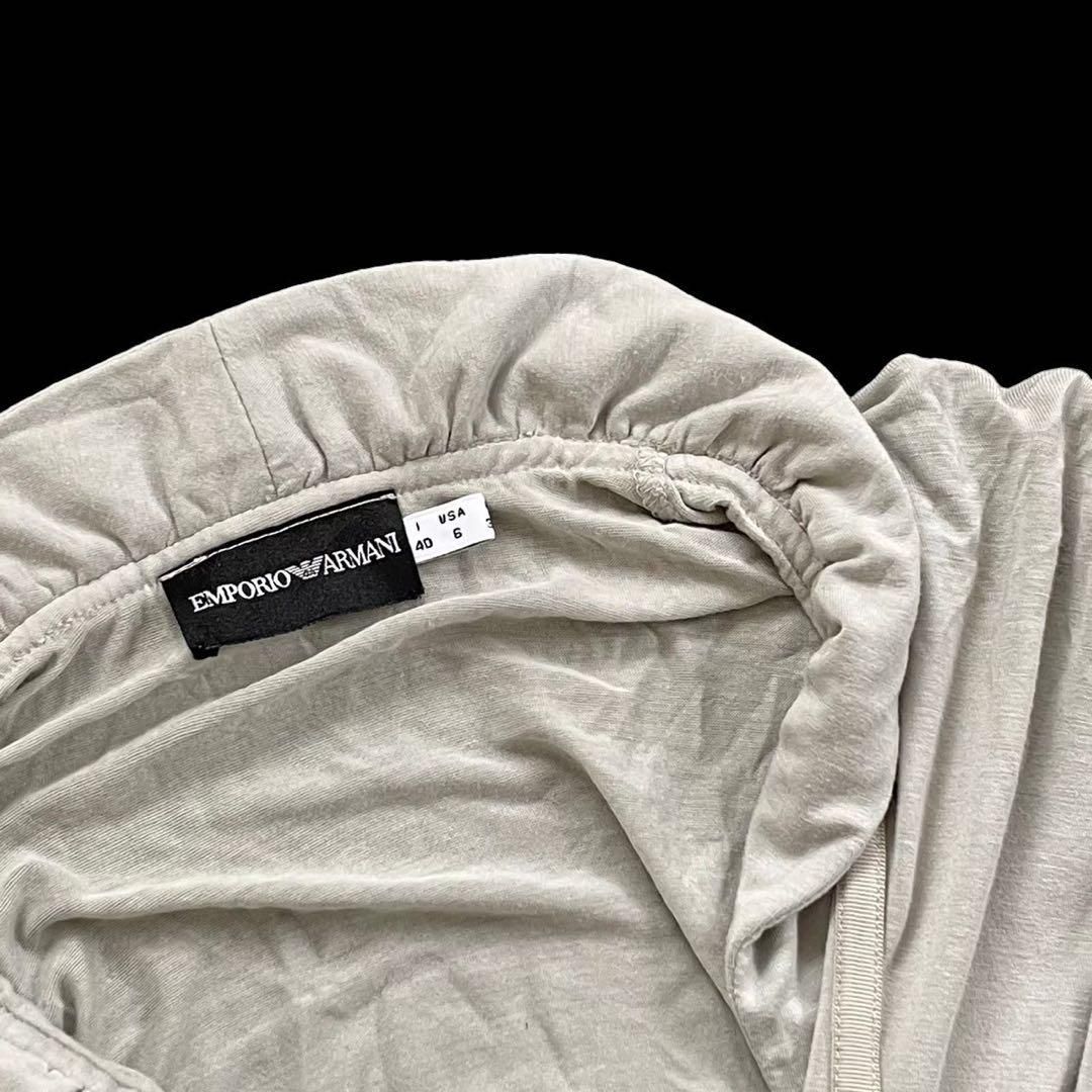 EMPORIO ARMANI アルマーニ カーディガン グレー ボタン 襟付き EMPORIO ARMANI アルマーニ カーディガン グレー ボタン 襟付き