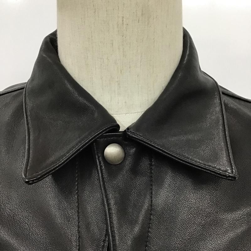 ナンバーナイン レザー NUMBER(N)INE レザーライダースジャケット 黒 ブラック 2