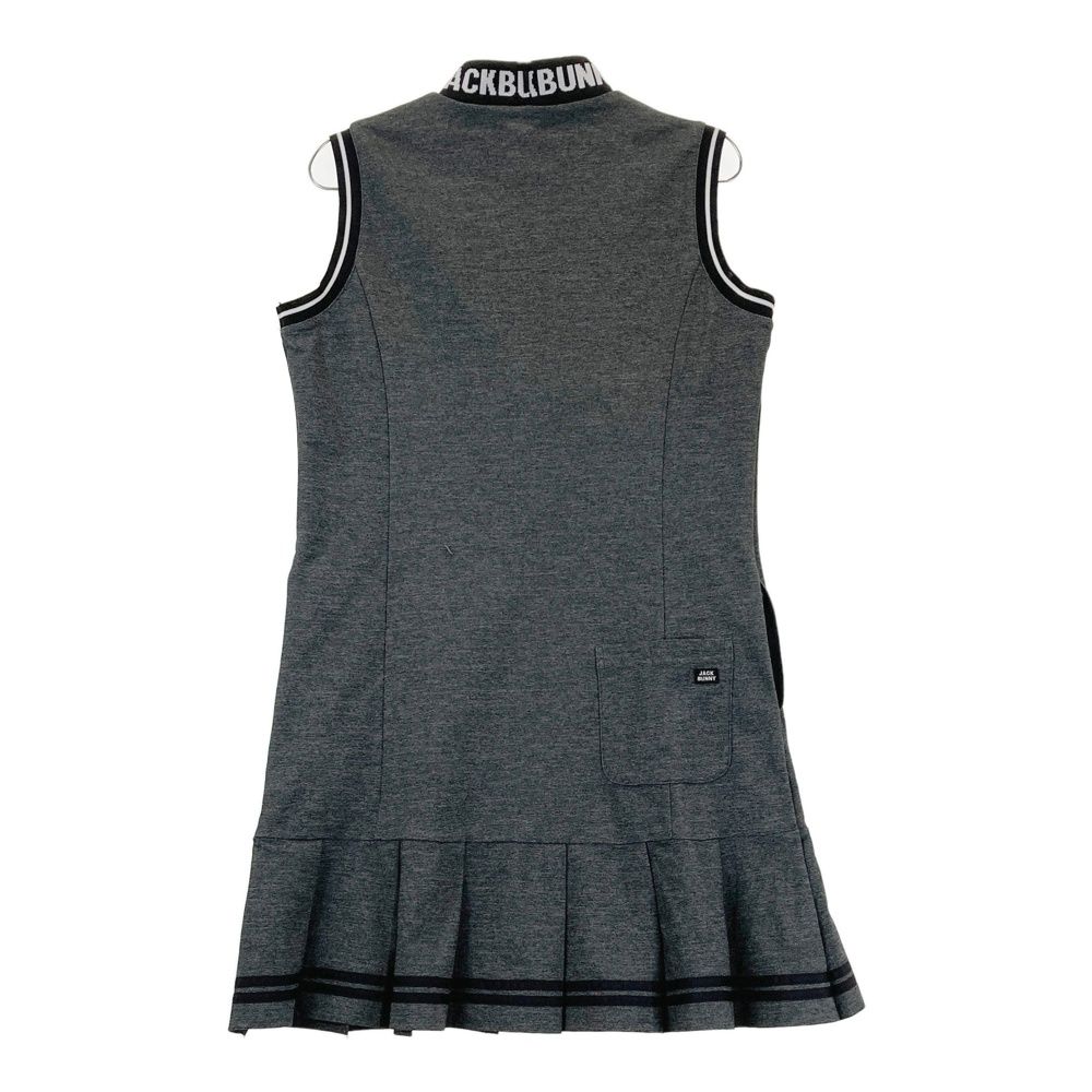 サイズ 2 JACK BUNNY ジャックバニー 2025年モデル ハイネック ノースリーブワンピース グレー系 240101527745 ゴルフウェア レディース ストスト
