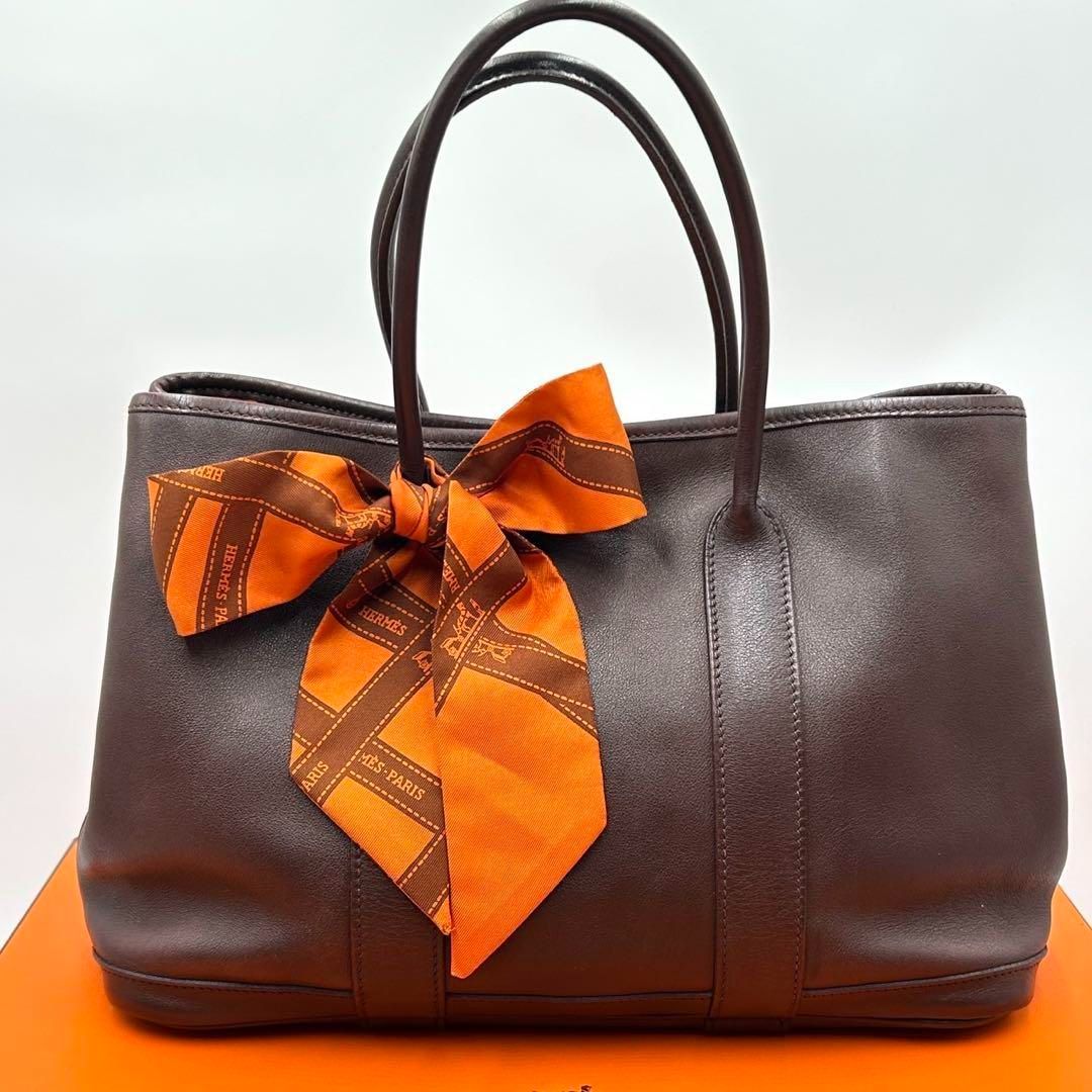 エルメス HERMESガーデンツイリーTPMハンドバッグ ツイリー付き