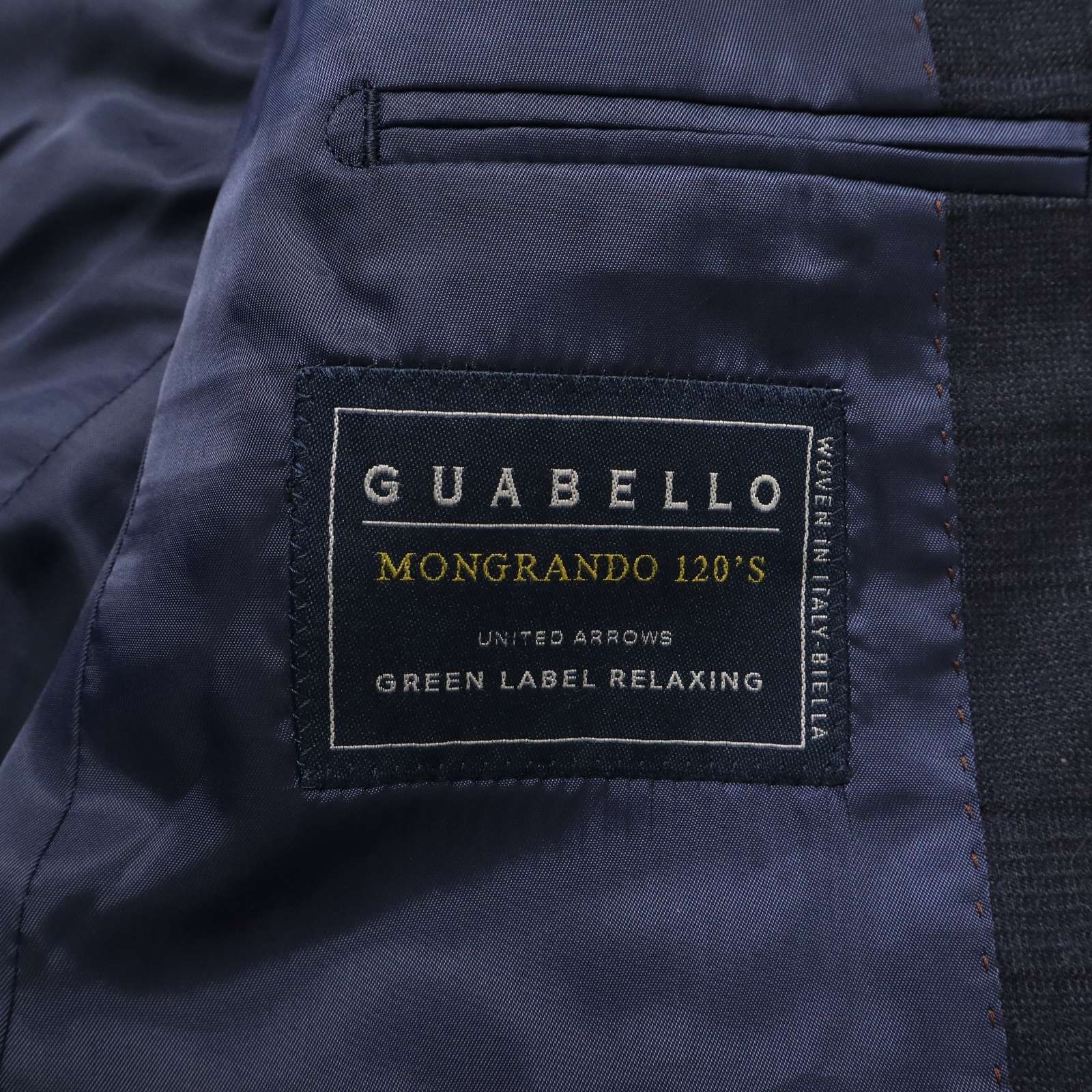 GREEN LABEL RELAXING ユナイテッドアローズ GUABELLO生地 ウール100 