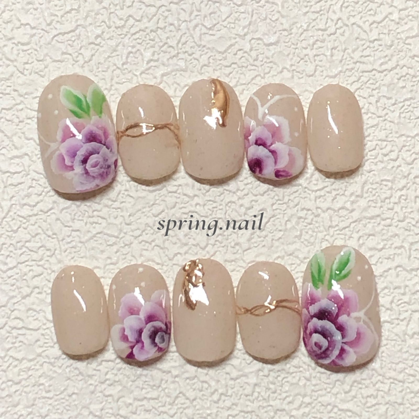 フラワー バラ 薔薇 ネイルチップ nail - ネイルチップ・付け爪