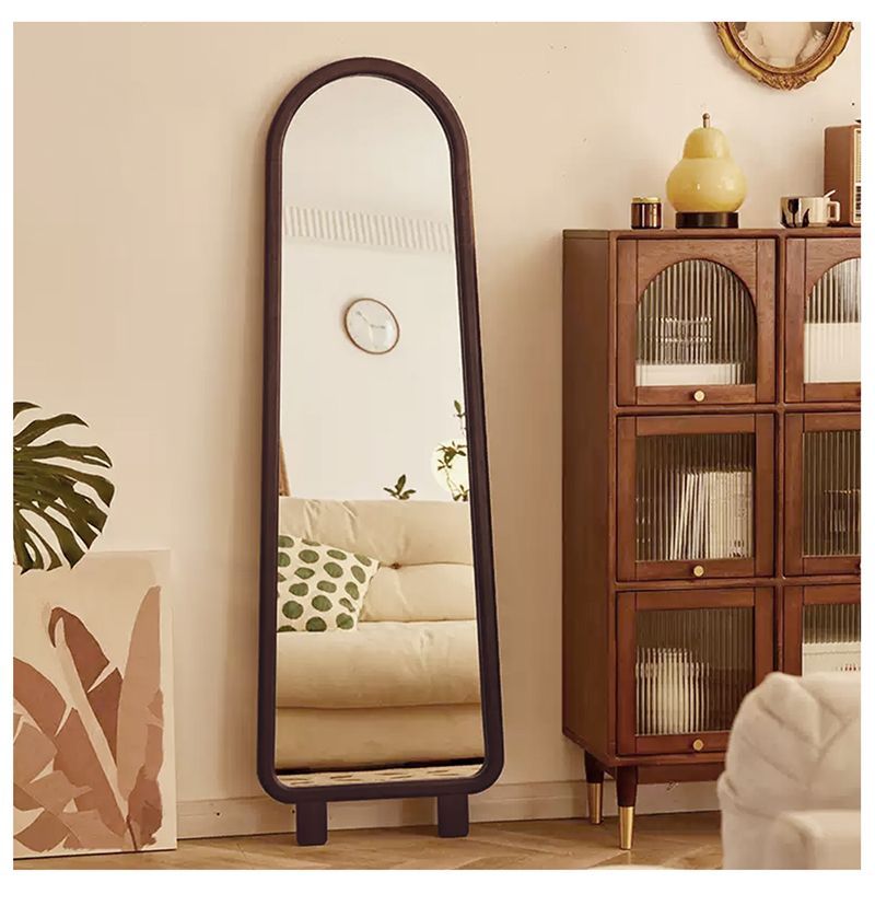 変形木製姿見鏡台