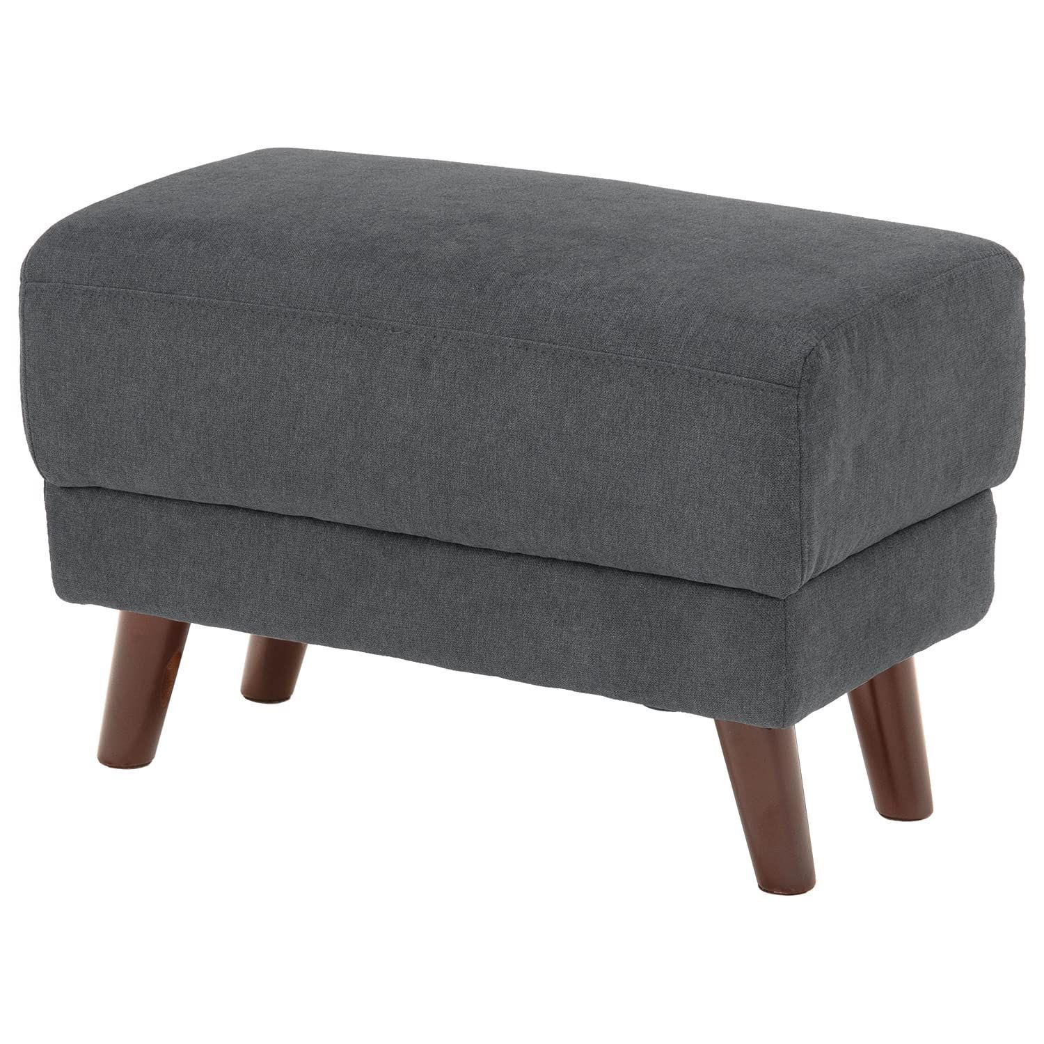 GMHK196B○lushroom / ラッシュルーム オットマン スツール フ ダークグレー ファブリック オットマン GMHK196B○lushroom / ラッシュ