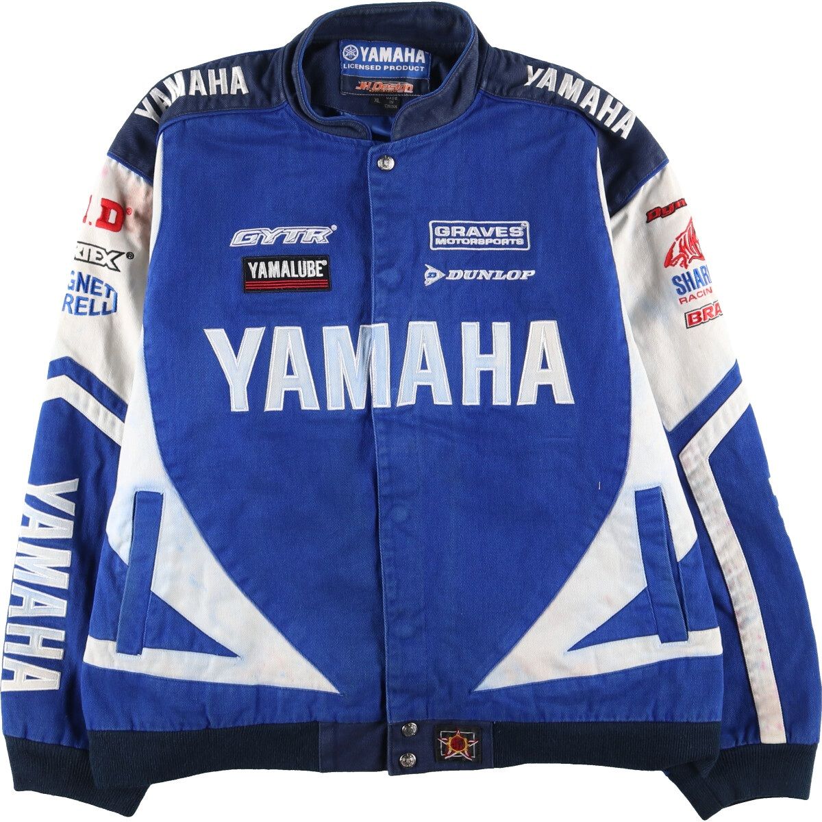 古着 JH Design YAMAHA ヤマハ レーシングジャケット メンズXL