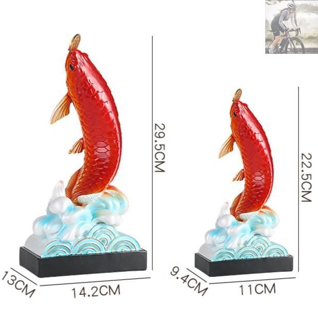 新品未使用】風水魚像 金魚 2カラー オブジェ 卓上飾り 金運 財運