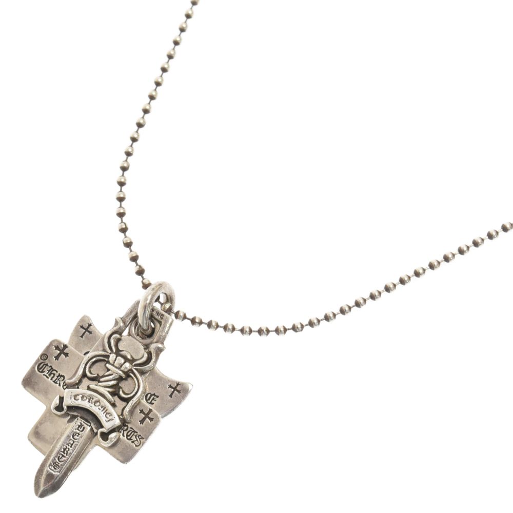 大人気 クロムハーツ 3トリンケッツ ペンダント ボールチェーン ネックレス CHROME HEARTS (クロムハーツ) 3TRINKETS 3トリンケッツ ボール