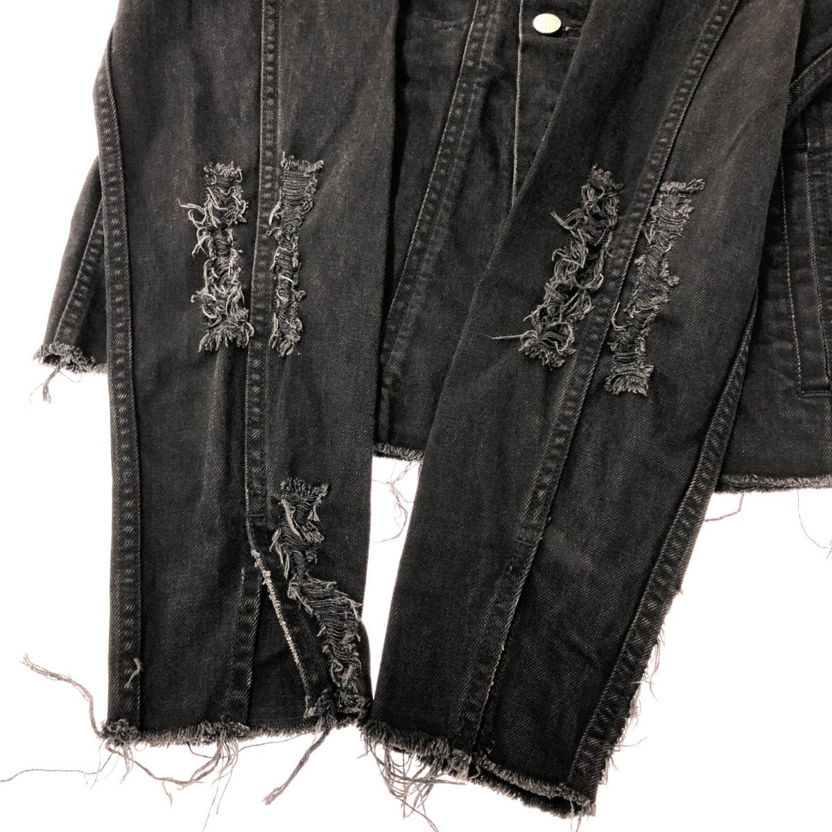 misbhv Sonic You ダメージデニムジャケット ブラック misbhv Sonic You ダメージデニムジャケット ブラック MISBHV