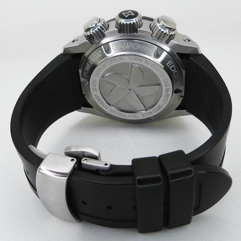 週末限定大幅値下げ！！EDOX クロノグラフ 01117-3-NINRA EDOX - 動作品【中古】EDOX 01117-3-NINRA クロノオフショワの