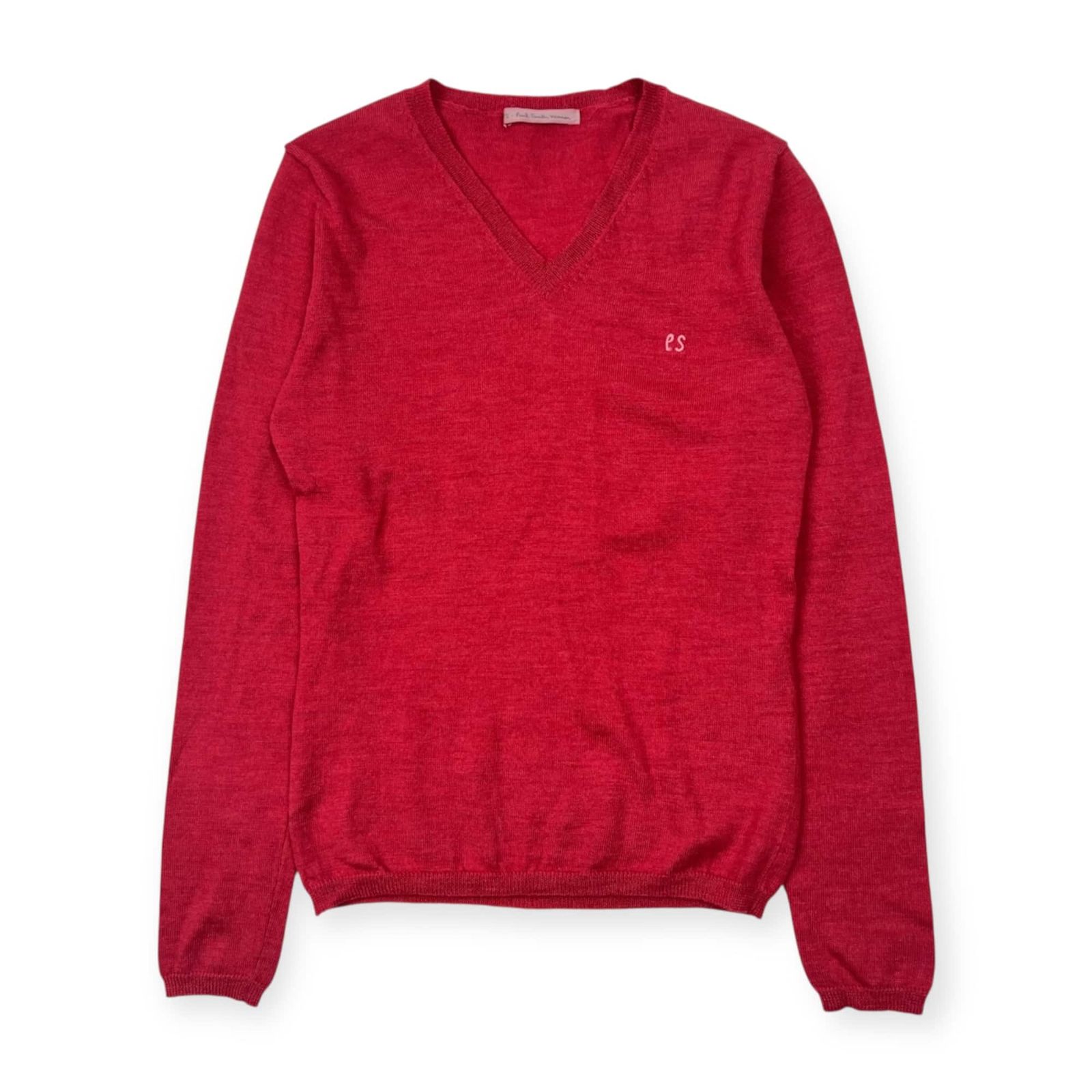 PS Paul Smith Women ポールスミス Vネック 長袖 ウール ニット 