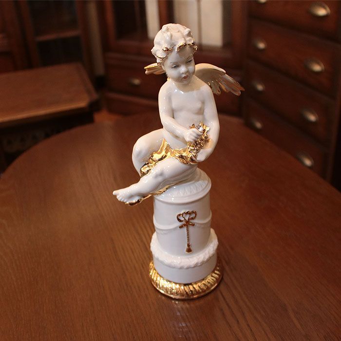 陶器製 天使 人形 Angel エンジェル エンゼル 天使 オブジェ 置物 小物