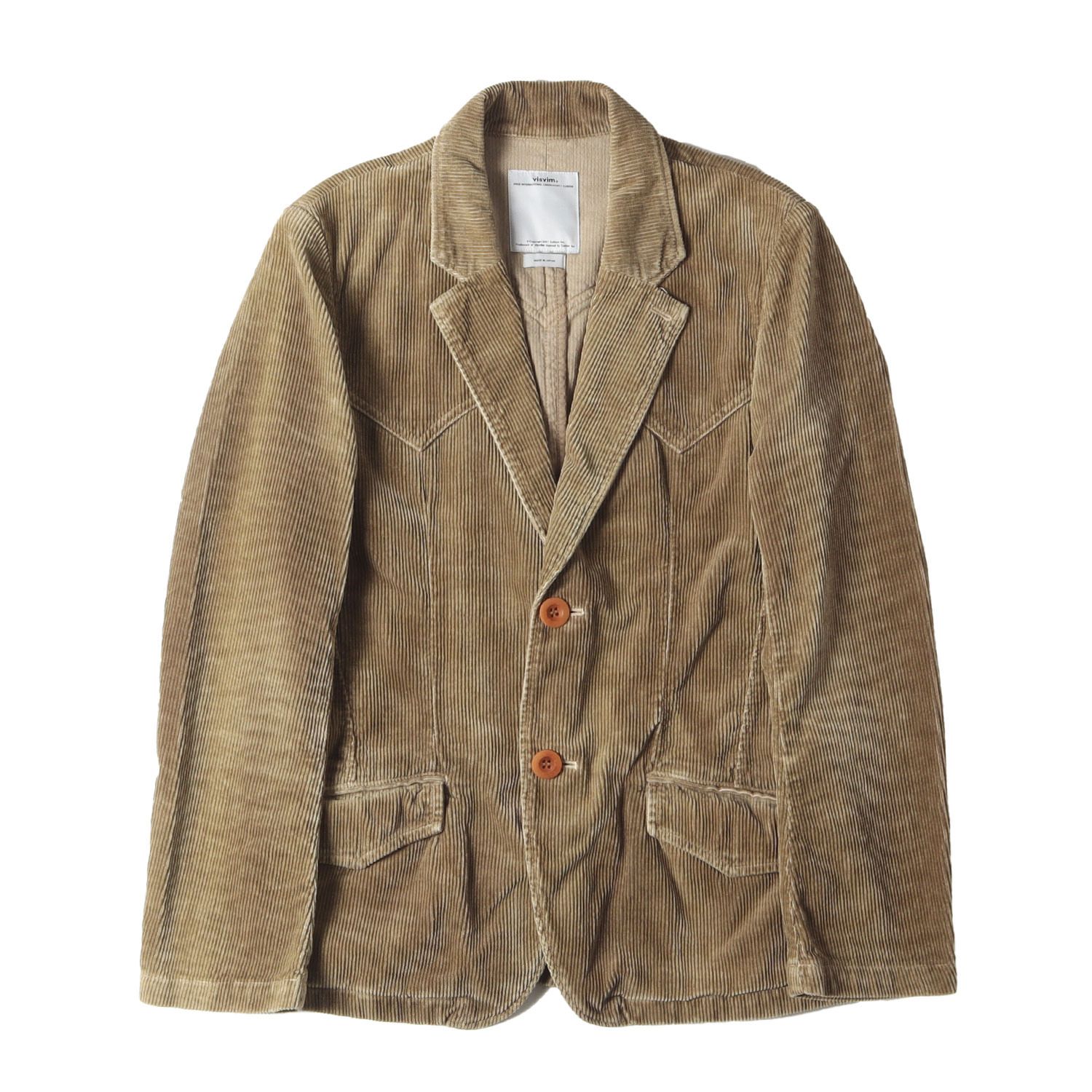 visvim ビズビム ジャケット サイズ:1 コーデュロイ ブレザー 