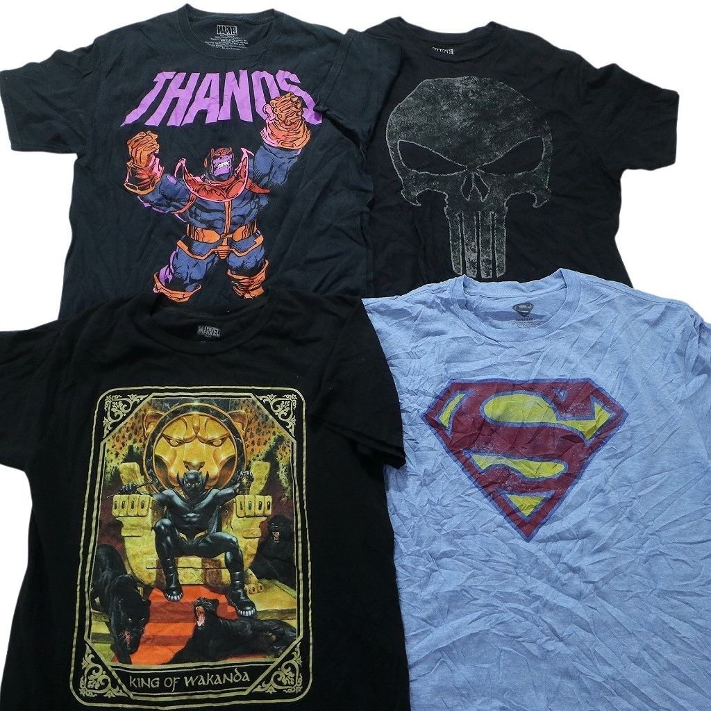 マーベル　DC まとめうり 古着卸 まとめ売り マーベル DCコミック 半袖Tシャツ 16枚セット