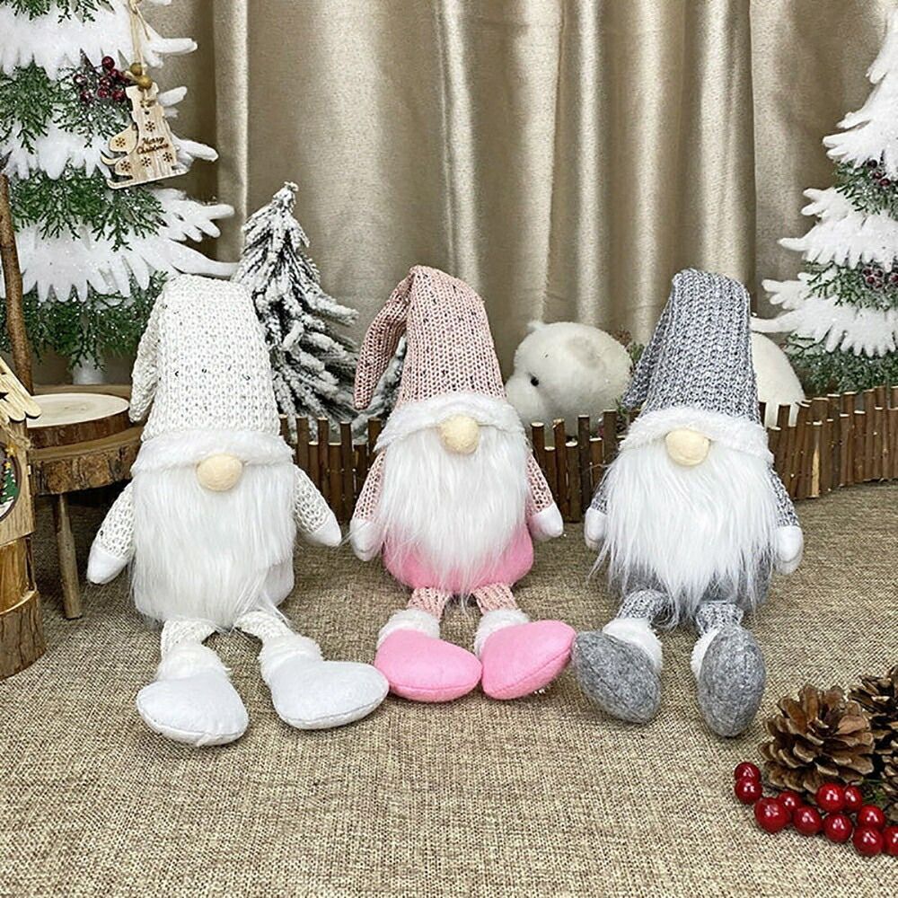 在庫限り】クリスマス 妖精 人形 サンタさん ピンクorホワイトorグレー