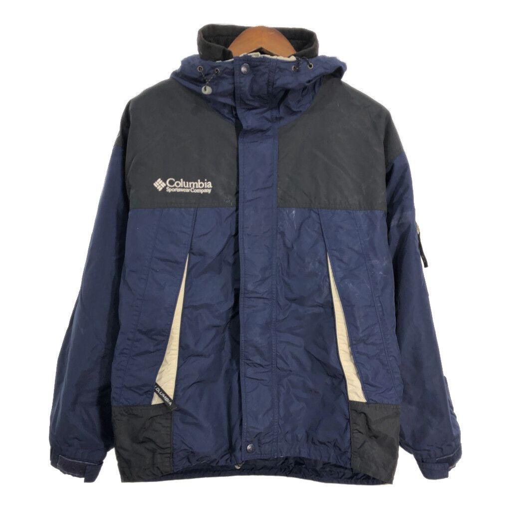 Columbia コロンビア マウンテンパーカー アウトドア ネイビー (メンズ M) 中古 古着 T1727