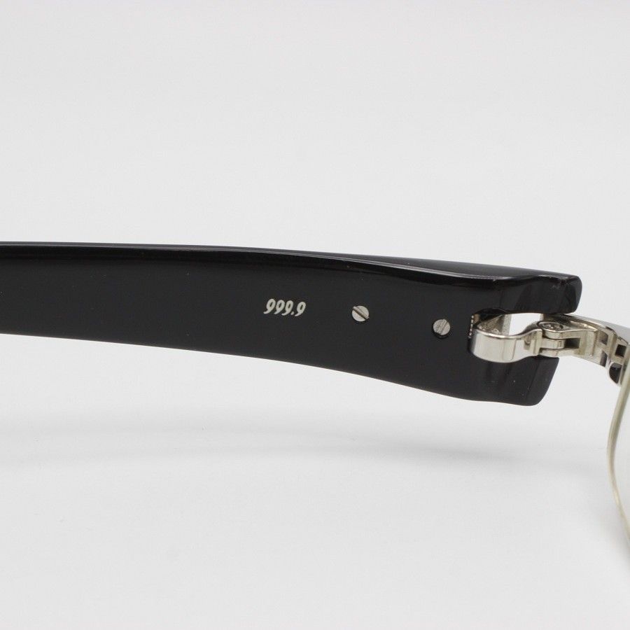999.9 S-271T col.2090 シルバー/ブラック 54□16-140 メガネ