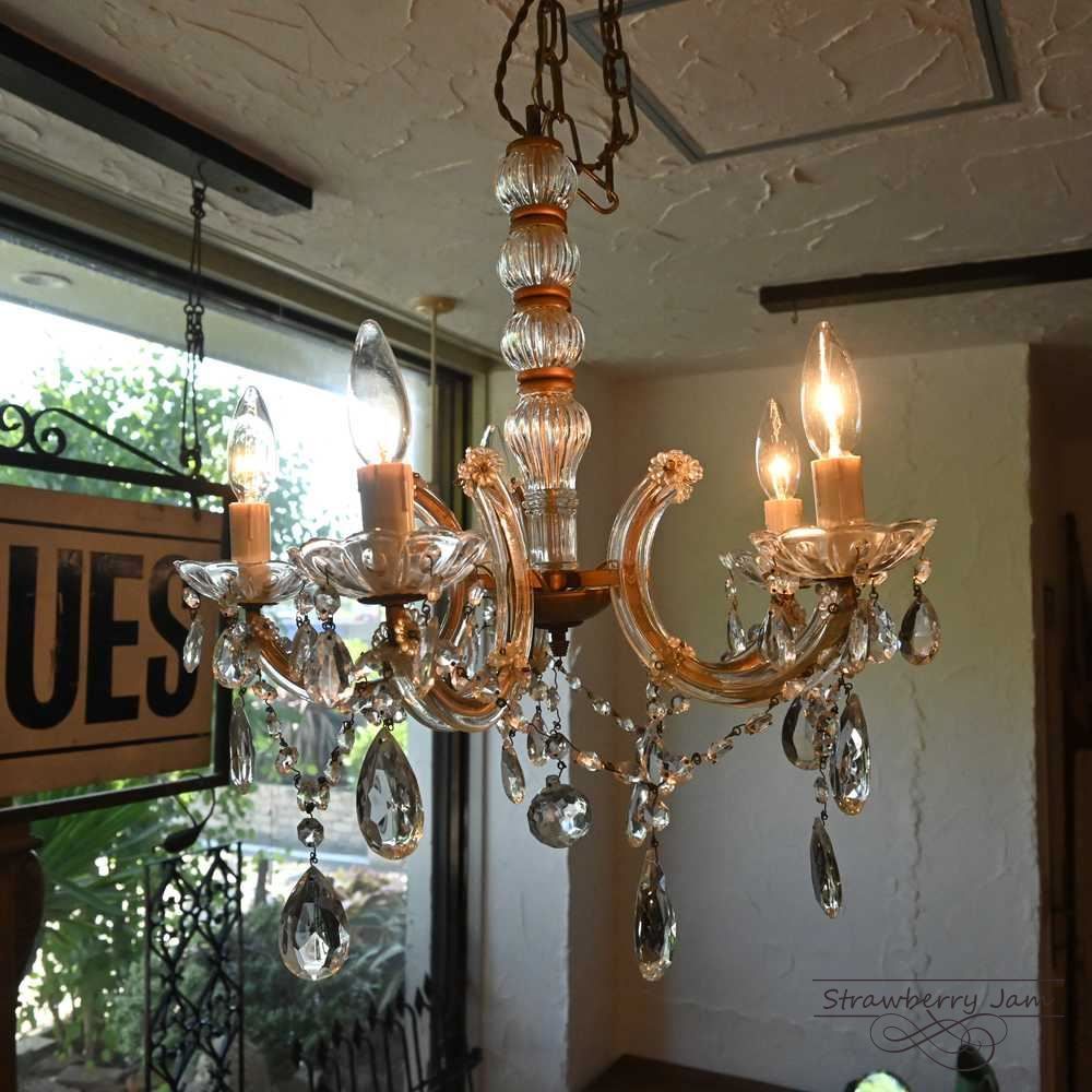 ILA-89 フランスアンティーク シャンデリア 5灯 アンティーク照明 ILA-89 フランスアンティーク シャンデリア 5灯 アンティーク