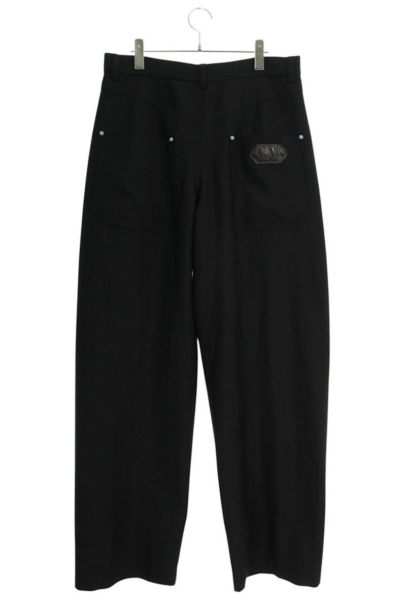 ルイヴィトン24AW ターコイズ装飾テーラードウールワークダブルニー