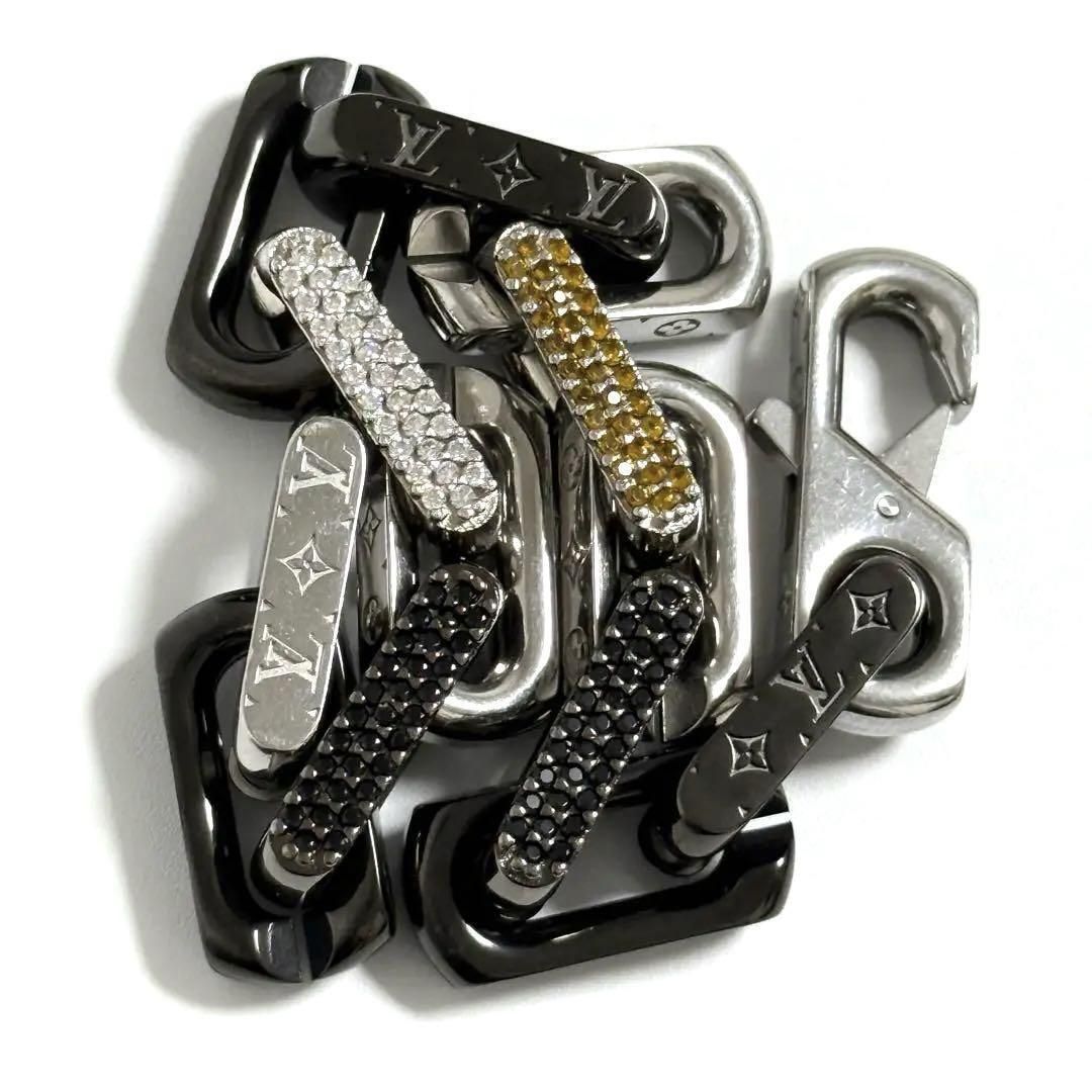 【希少・定価14万】ルイヴィトン　メンズ　モノグラム チェーン ブレスレット M 希少・定価14万】ルイヴィトン メンズ モノグラム チェーン