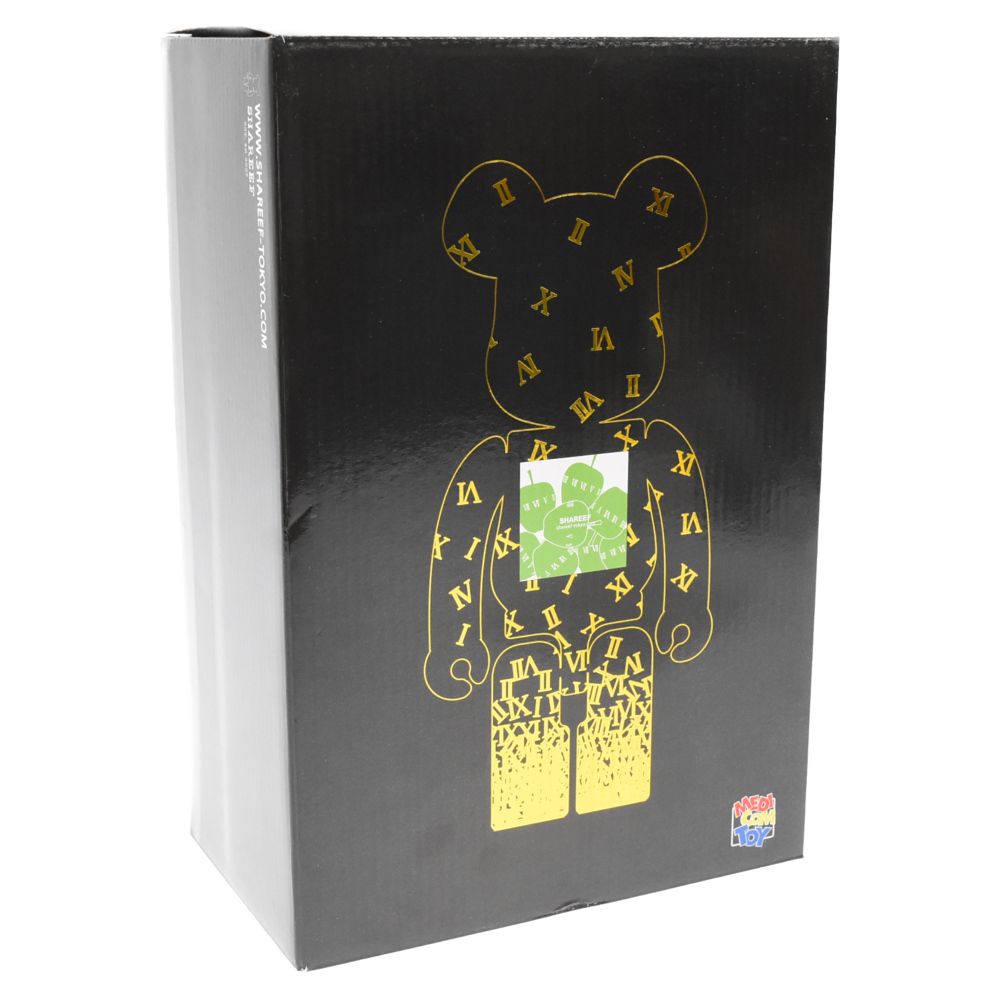 MEDICOM TOY - MEDICOM TOY メディコムトイ BE@RBRICK SHAREEF 3 100%&400% ベアブリック シャリーフ 3 人形 フィギュア ブラック/グリーン MEDICOM TOY (メディコムトイ) BE@RBRICK SHAREEF 3 100%&400