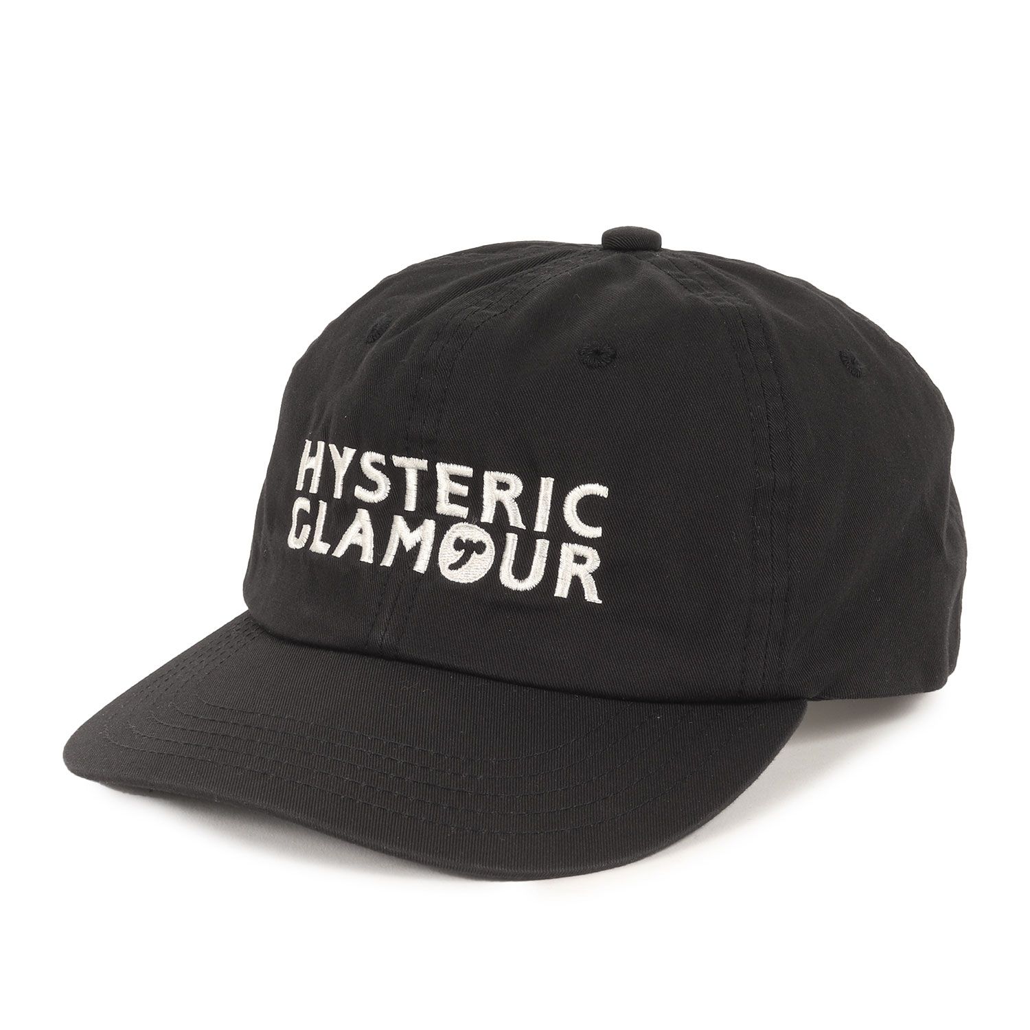 HYSTERIC GLAMOUR ヒステリックグラマー キャップ | 24SS HYS SYMBOL LOGO 刺繍 キャップ 01241QH05 | ブラック 黒 | ブランド 帽子 | メンズ