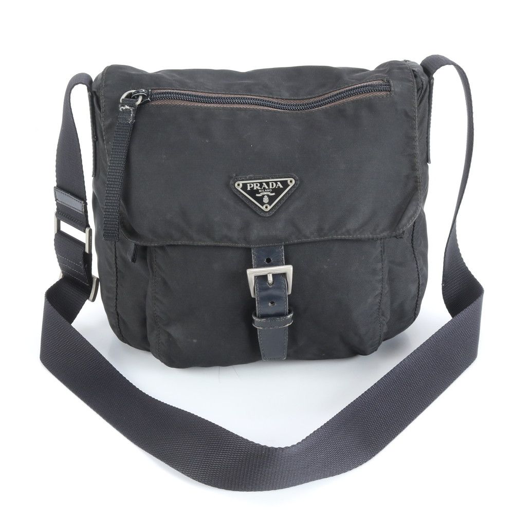 プラダ テスート ナイロン 三角ロゴ レザー ショルダーバッグ 斜め掛け メッセンジャー ビジネス 通勤 トート メンズ EUE CV5-1