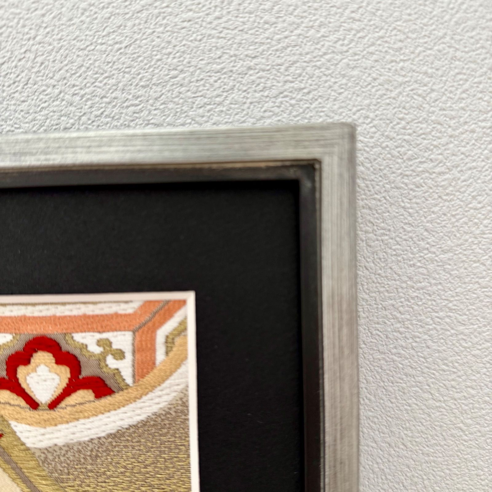 フレーム入りシルク織物アート