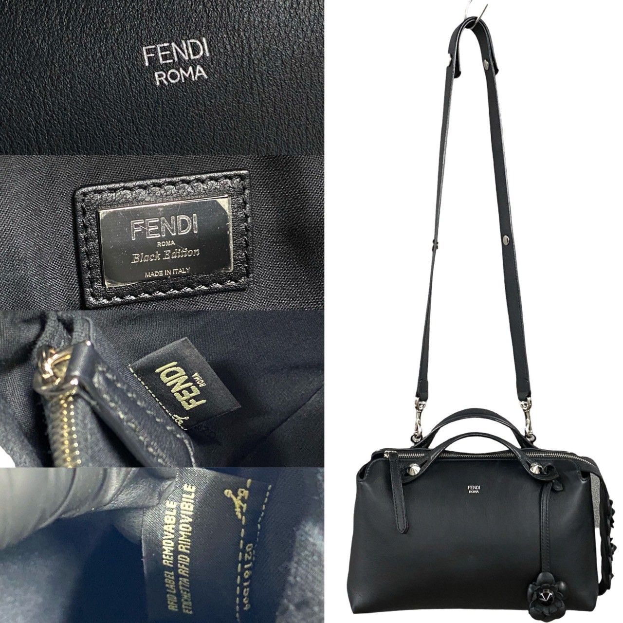 フェンディ バイザウェイ 2way レザー ショルダーバッグ ハンドバッグ 黒 フェンディ バイザウェイ 2way ショルダーバッグ 大容量 多機能