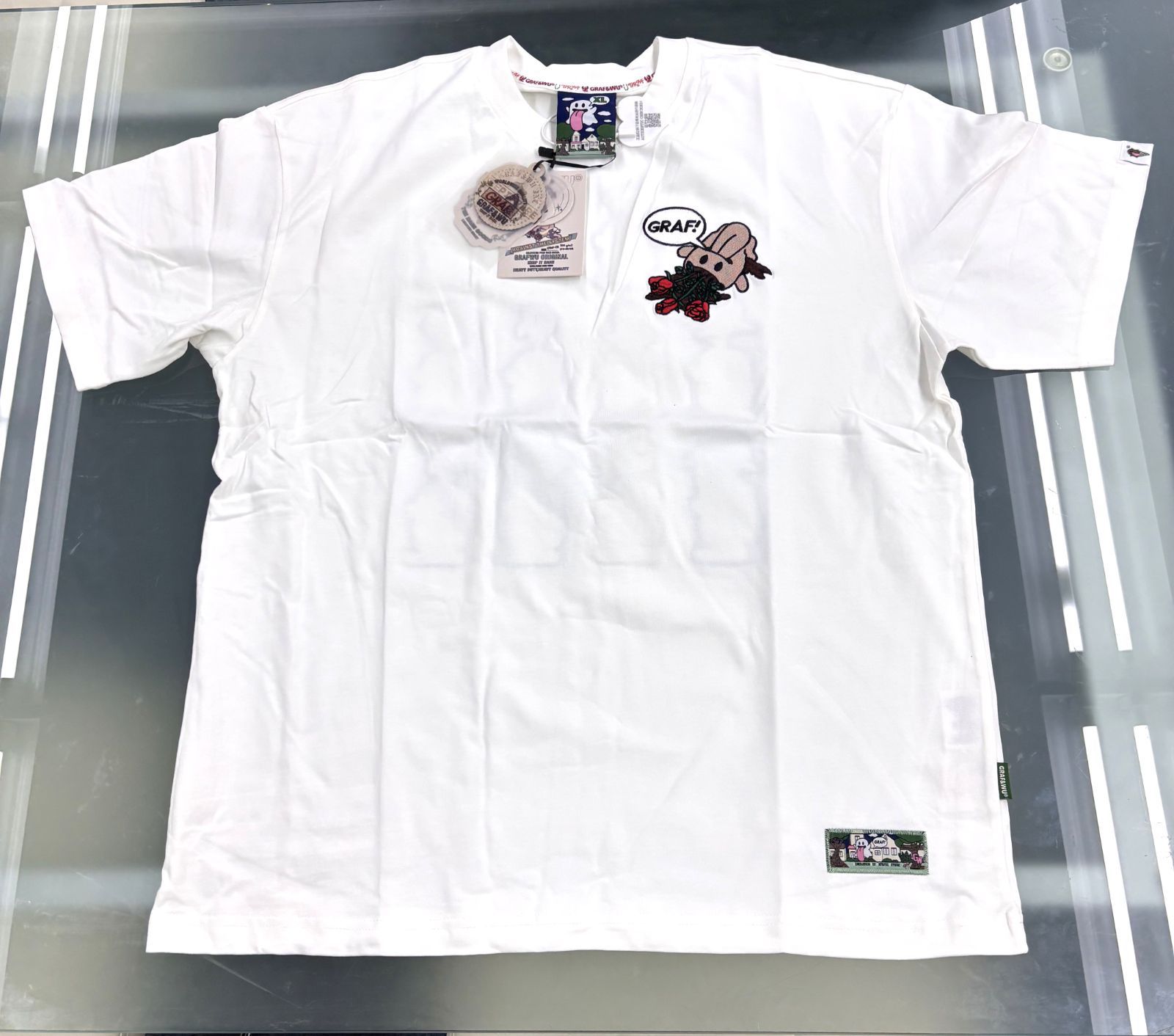 40％OFF GRAF＆WU 12バックゴースト刺繍　半袖Ｔシャツ　新品未使用 40％OFF GRAF＆WU 12バックゴースト刺繍 半袖Tシャツ 新品未