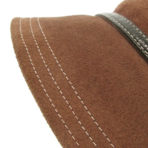 COACH コーチブラウン スエード バケットハット ベルト付き COACH コーチブラウン スエード バケットハット ベルト付き