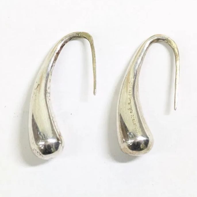オールド Tiffany & Co./ティファニー ティアドロップ フープピアス
