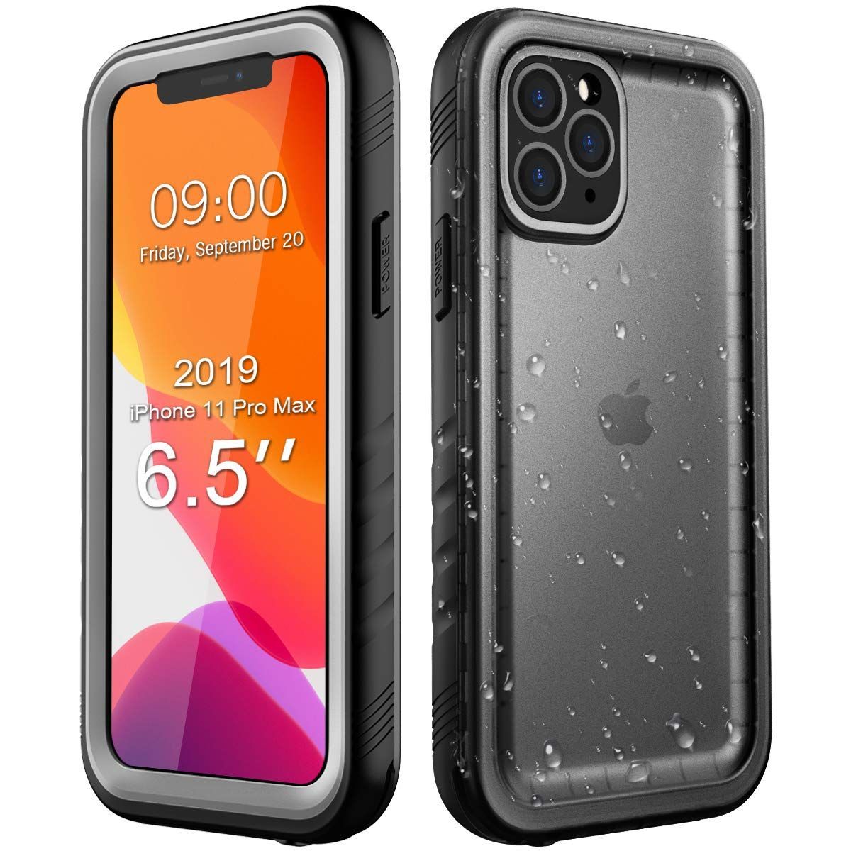 ケース 耐衝撃 完全防水 IP68防水規格取得 Max 防雪 Max 防塵 Pro 耐衝撃 360全面保護 Pro フェイスID 11 認証 11 無線充電対応 操作便利 iPhone 超薄 iPhone 小型 防水ケース ストラップ付き 泳ぐ 用 お風