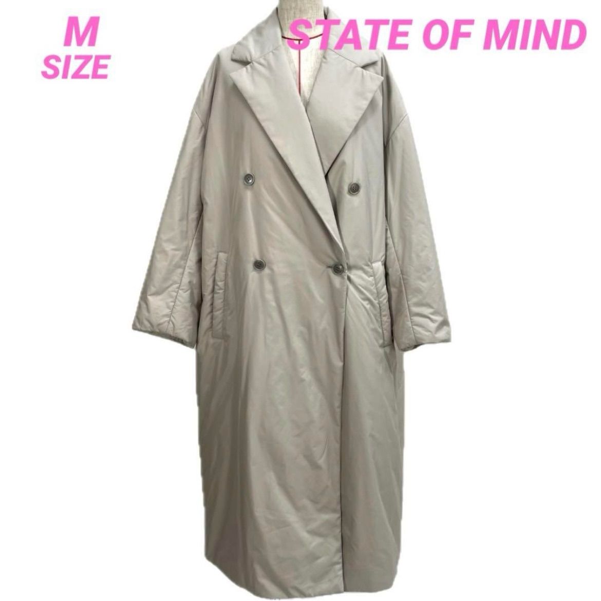 STATE OF MIND ステートオブマインド fluffy padded2 coat 中綿 STATE OF MIND ステートオブマインド fluffy padded2 coat 中綿