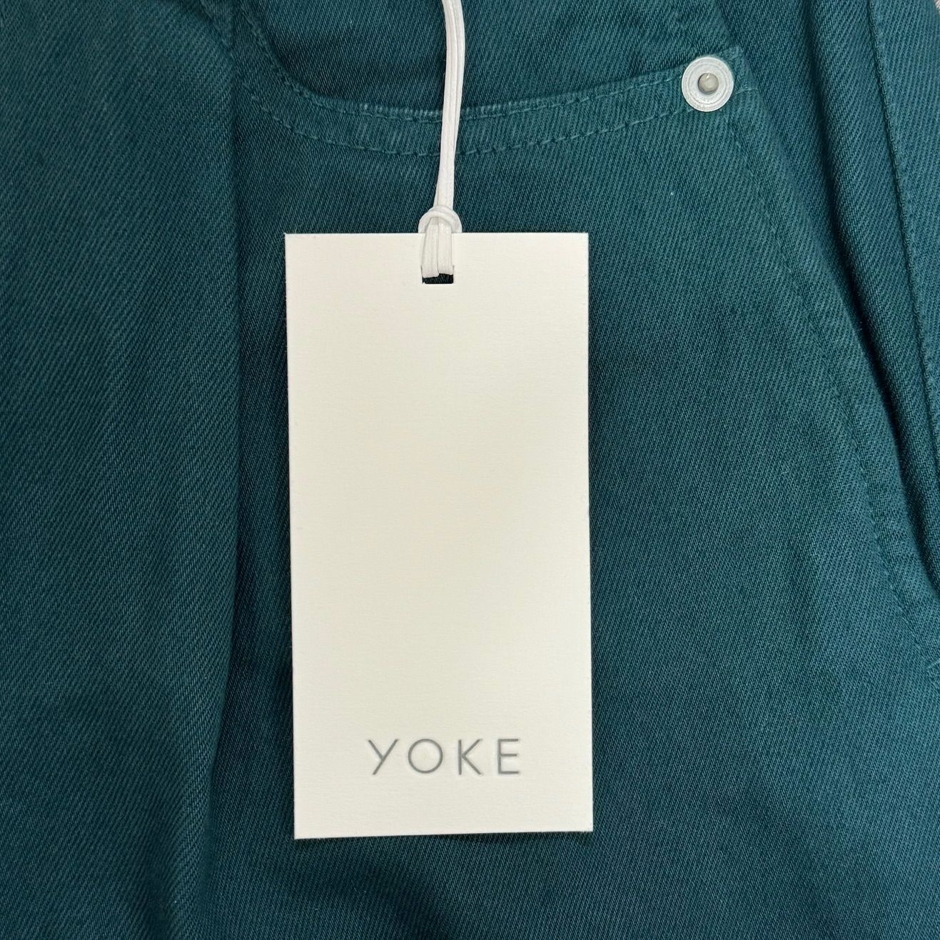 定価38500円 新品 YOKE 23SS BELTED WIDE-LEGGED DENIM TROUSERS 