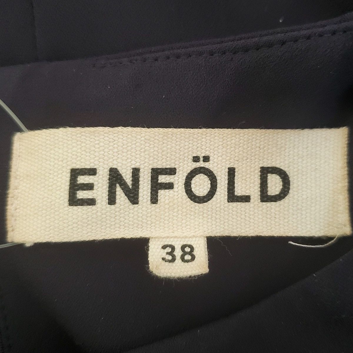 ENFOLD(エンフォルド) ネイビー カットソー サイズ38 ENFOLD(エンフォルド) 七分袖カットソー サイズ38 M レディース