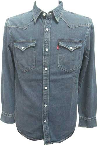 Levi s リーバイス デニムシャツ ウェスタン 85744-0103 加工色 M寸 Levi sS寸