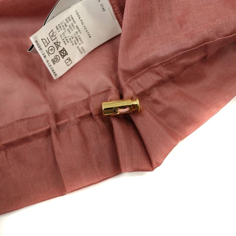 ノーブル NOBLE リネンライクシースルーボイルブルゾン ダークピンク