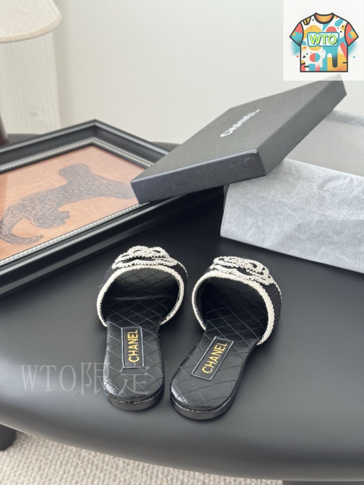 未使用品 CHANELスリッパです(^^) CHANEL ルームスリッパ - メルカリ