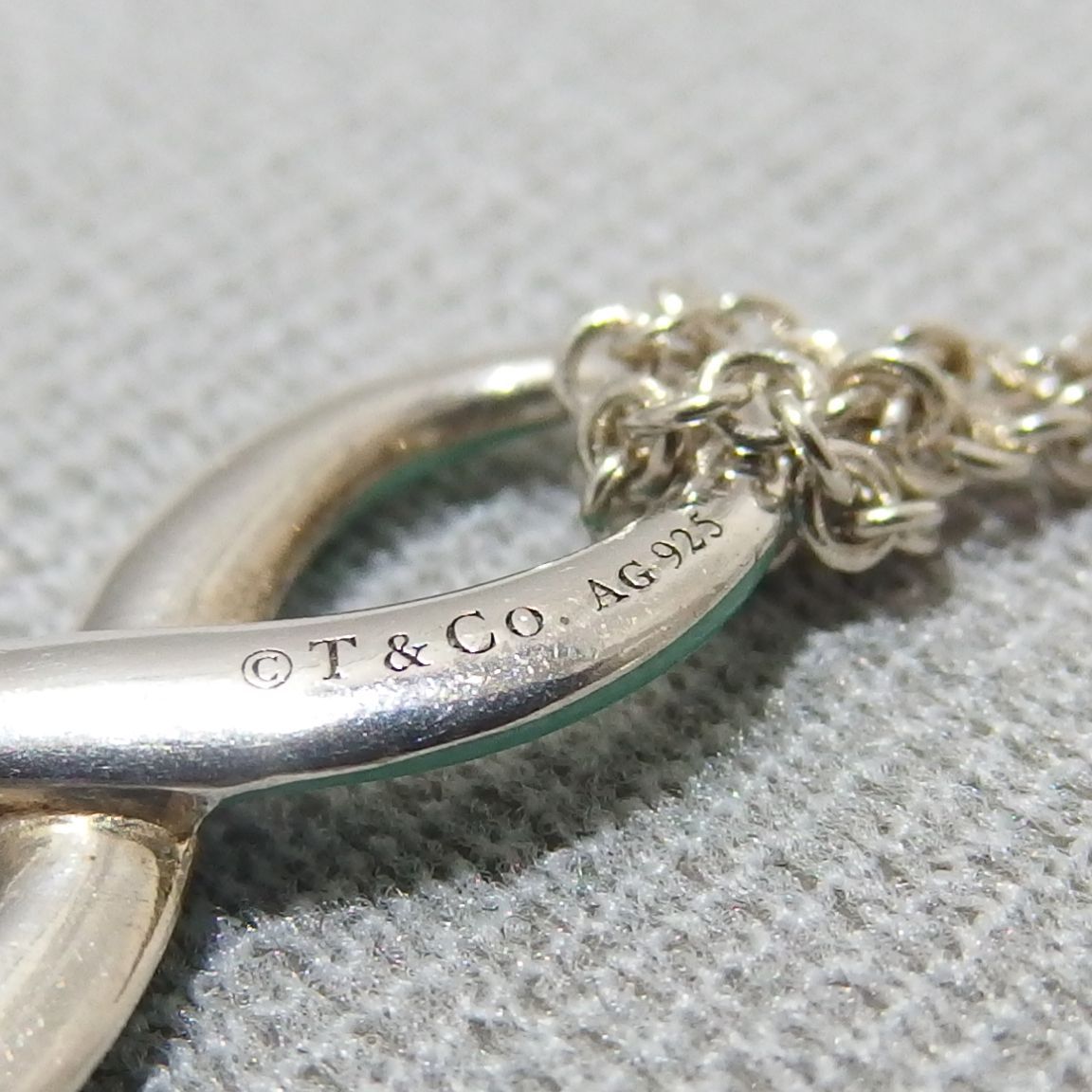 良品☆TIFFANY&Co インフィニティ ブルー 2連 チェーン