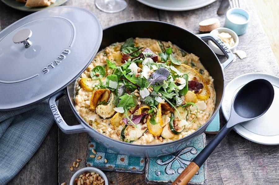 ストウブ Staub ブレイザー ソテーパン グレー 24cm 両手 鋳物 ホーロー 鍋 浅型 すき焼き IH対応