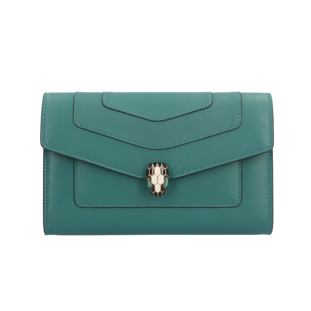 ブルガリ フォーエバー ラージウォレット セルペンティ 長財布 レザー レディース BVLGARI ブルガリ