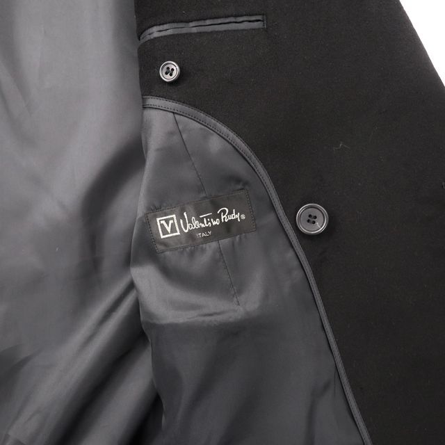 VALENTINO RUDY カシミヤ ダブルチェスターコート 94A6 Valentino Rudy カシミヤ ダブルチェスターコート 94A6 ブラック