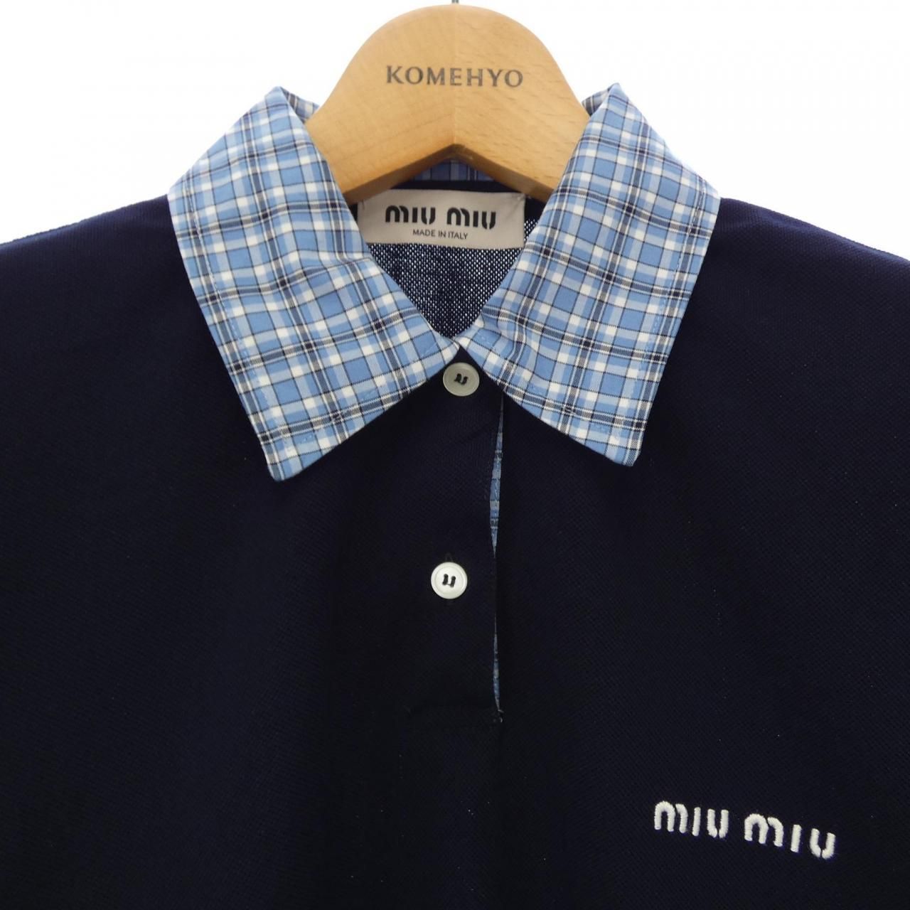 【特売セール】 ミュウミュウ MIU MIU MJN555 S000 15WD ポロシャツ