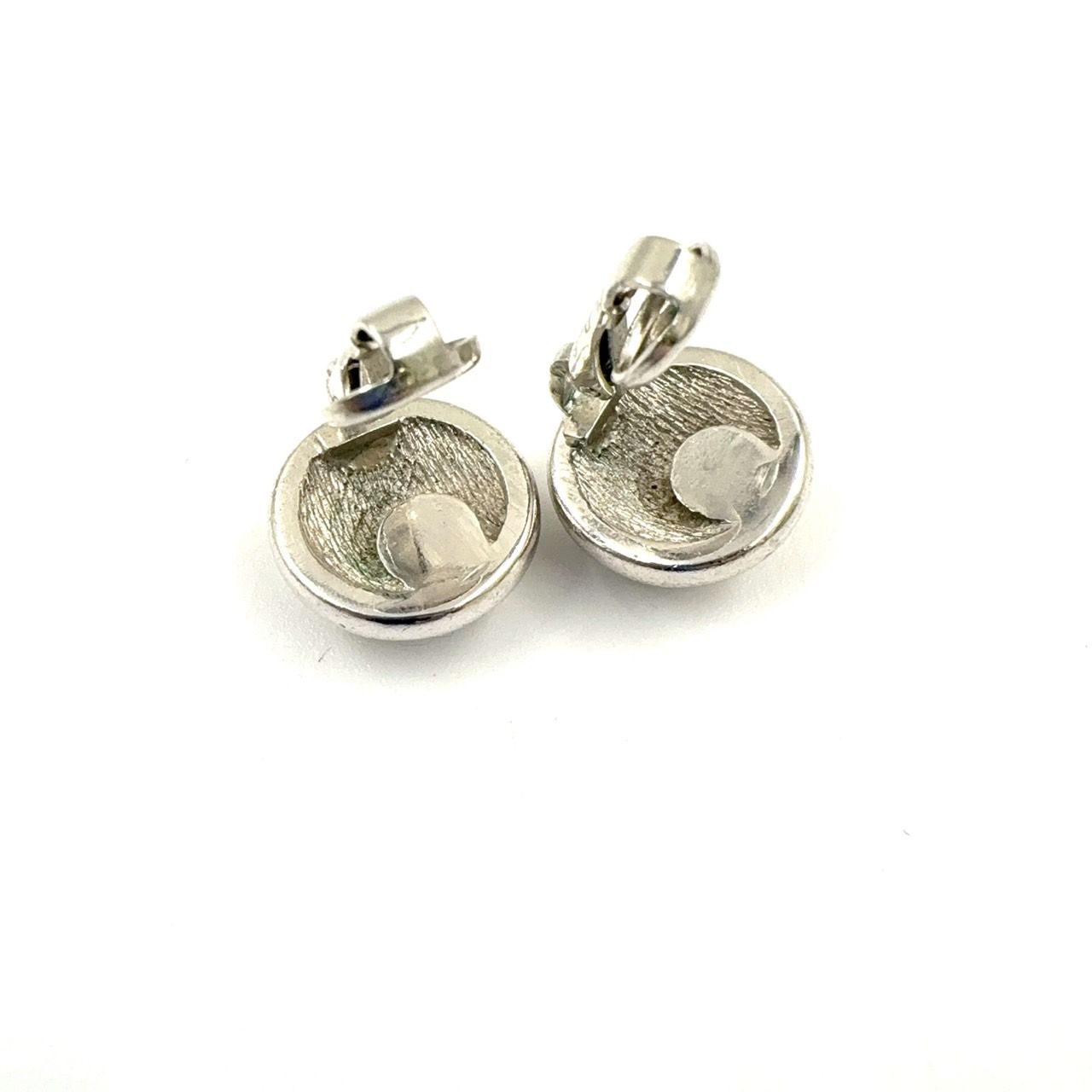 極美品 Dior ピアス イヤリング ラインストーン シルバー 極希少・美品】クリスチャンディオール イヤリング ライン